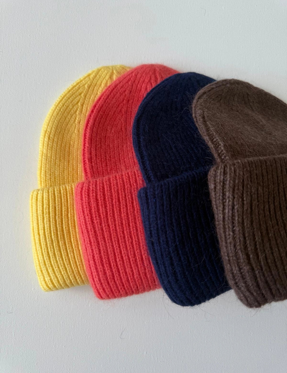 Royal Angora Beanie - Yellow Diamond