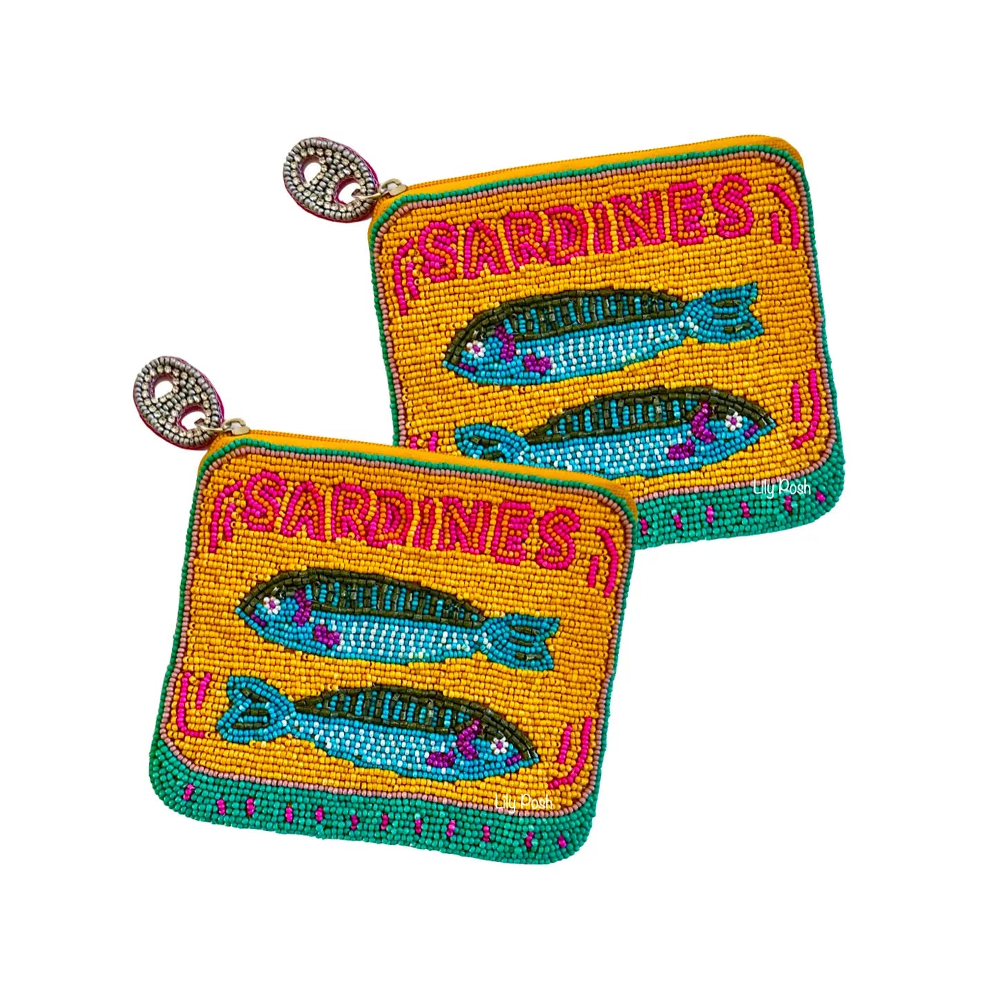 Beaded Fish in a Tin Can Pouch