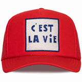 C' Est La Vie Trucker Hat - Red