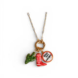 Red Cowboy Boot Charm