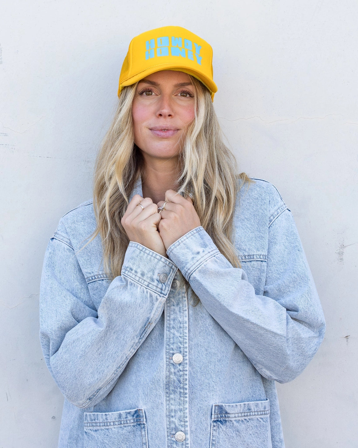 Howdy Honey Trucker Hat - Gold