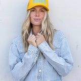 Howdy Honey Trucker Hat - Gold