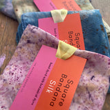 Botanical Silk Bandana - Blue