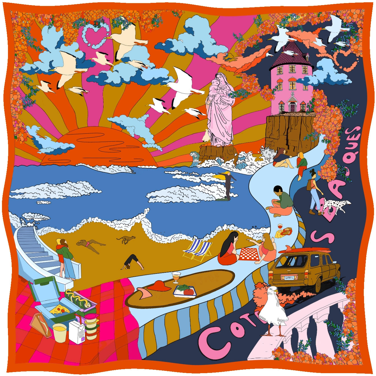 Cote De Basques- Carré Scarf
