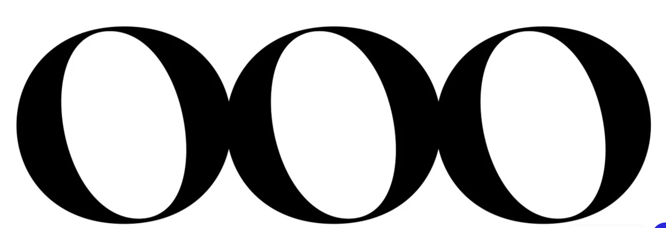 Three Capital O's together signifying the brand