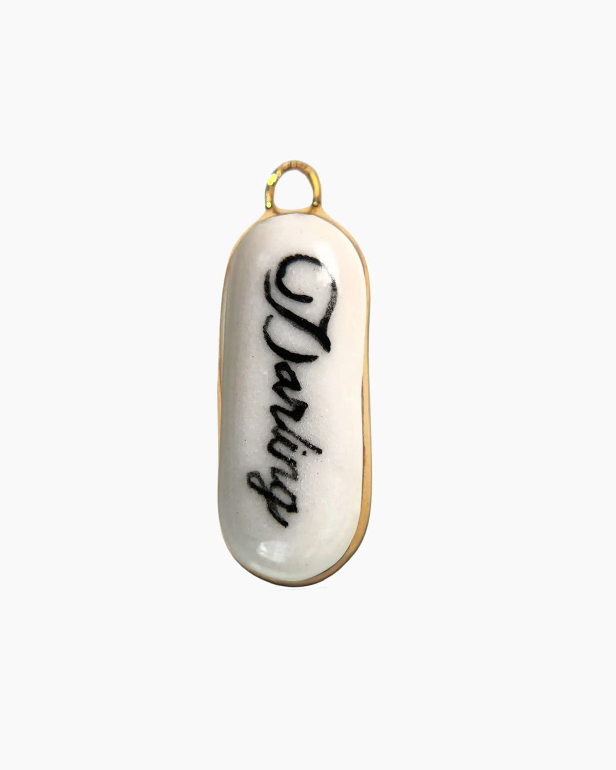 Darling pendant on a white background