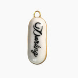 Darling pendant on a white background