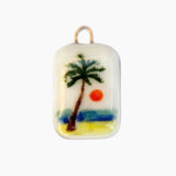 Palm Tree Sunset Charm