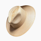 Explorer Fine Palm Hat Toasted Flat Brim on white background