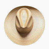 Explorer Fine Palm Hat Toasted Flat Brim on white background