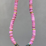 Garden Boheme Necklace - Orchid and Labradorite