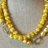 Seaglass Necklace - Yellow