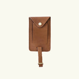 Full-Grain Leather Luggage Tag - Tan
