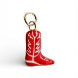 Red Cowboy Boot Charm