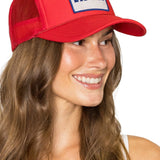 C' Est La Vie Trucker Hat - Red