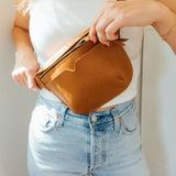 Full-Grain Leather Sling Bag - Everyday Crossbody in Tan